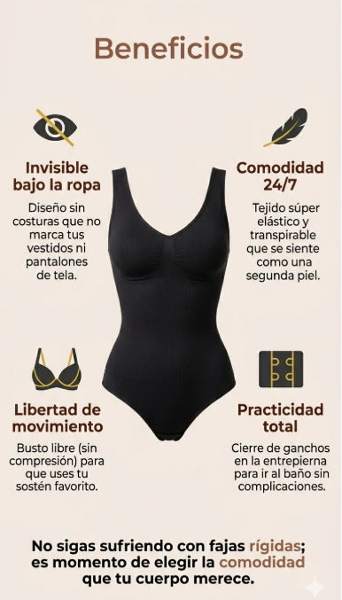 BODY SHAPER INVISIBLE - Moldea tu figura con comodidad y estilo, ideal para cualquier ocasión.